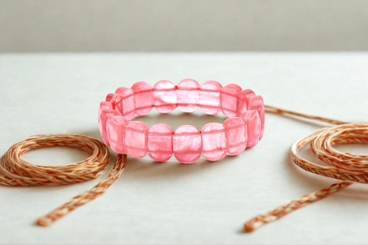 CHERRY QUARTZ BRACELET