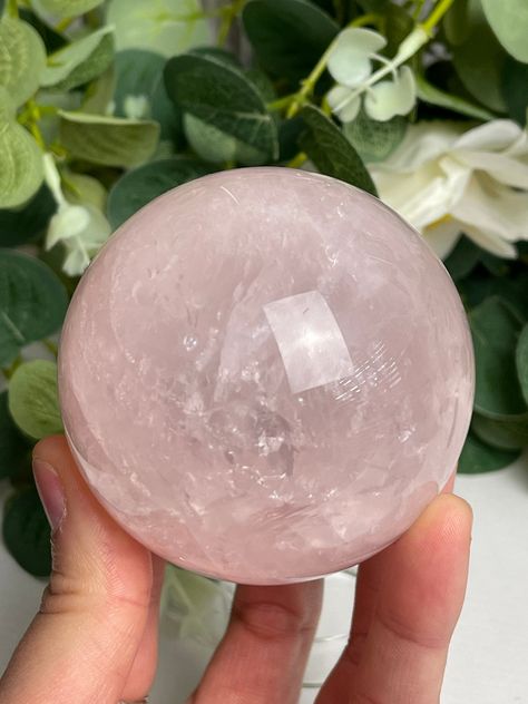 ROSE QUARTZ CRYSTAL BALL