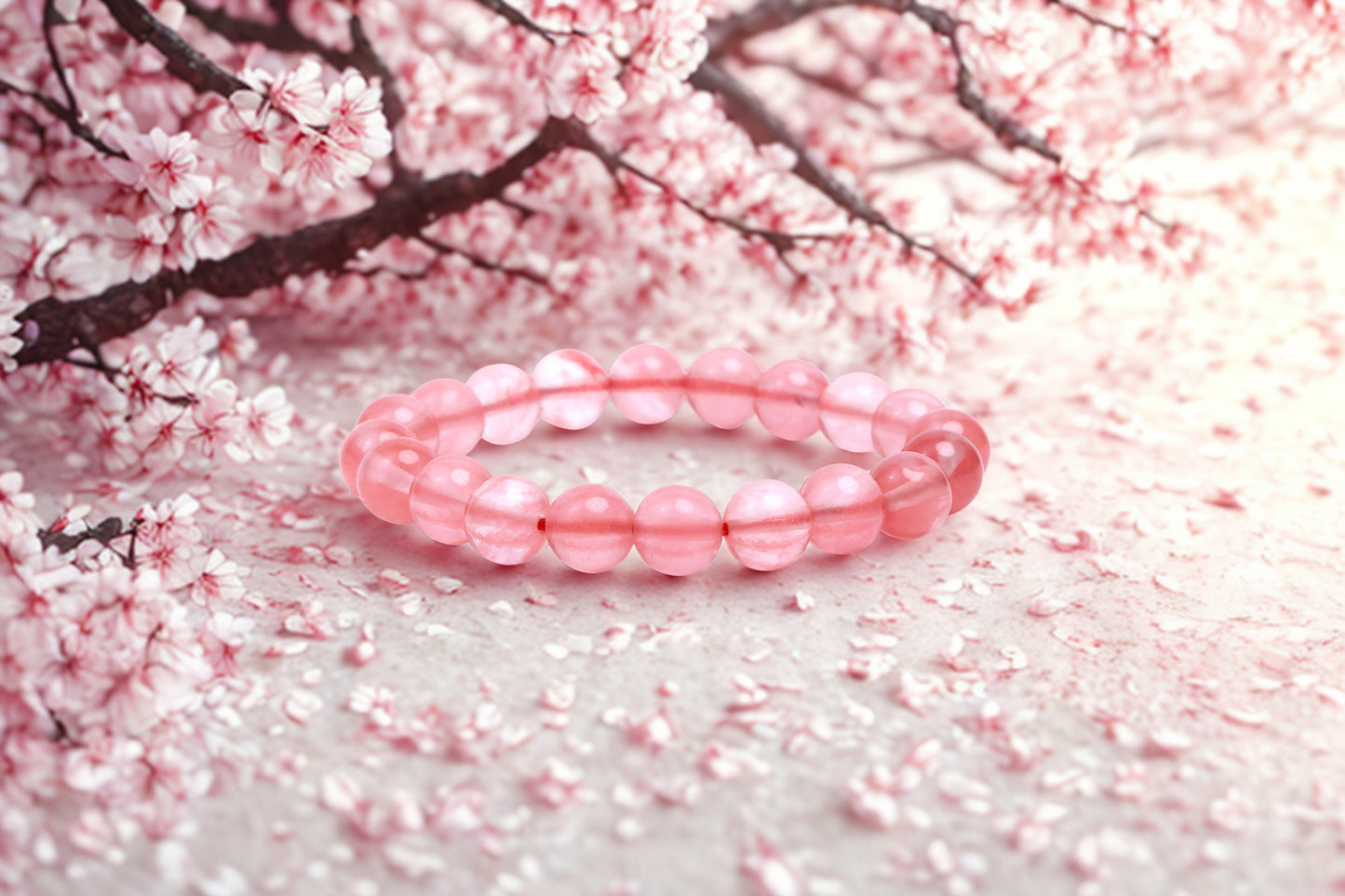 CHERRY QUARTZ BRACELET