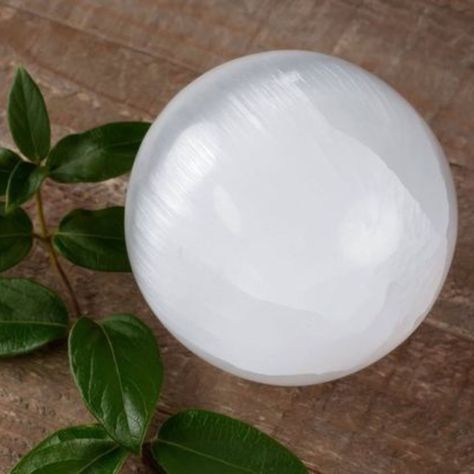 SELENITE CRYSTAL BALL