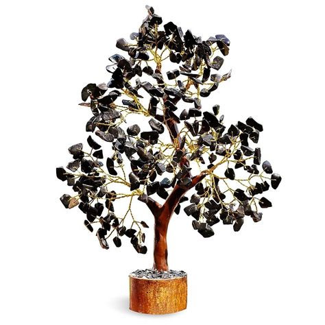 BLACK TOURMALINE CRYSTAL TREE