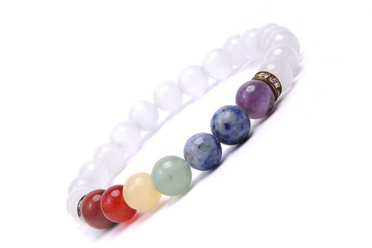 ORIGINAL SELENITE WITH 7 CHAKRA BRACELET