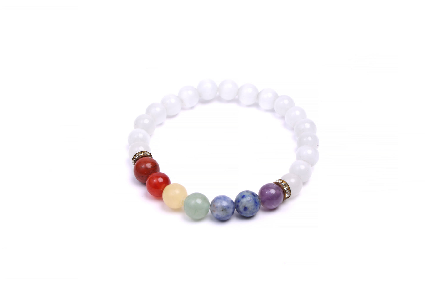 ORIGINAL SELENITE WITH 7 CHAKRA BRACELET