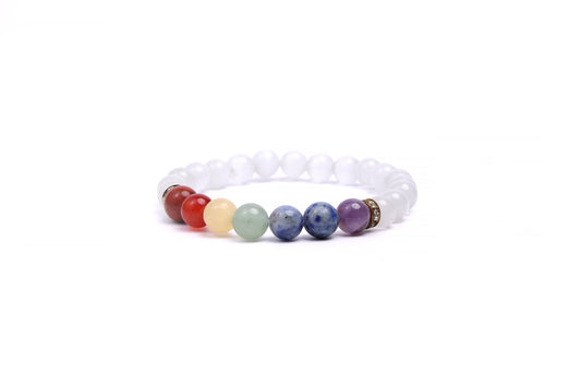ORIGINAL SELENITE WITH 7 CHAKRA BRACELET