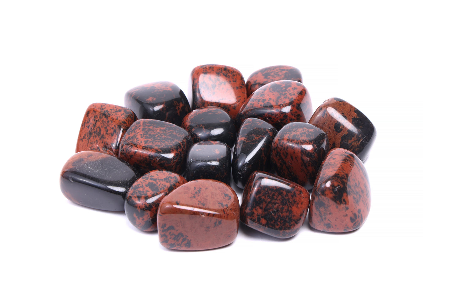 MAHOGANY OBSIDIAN TUMBLED STONES