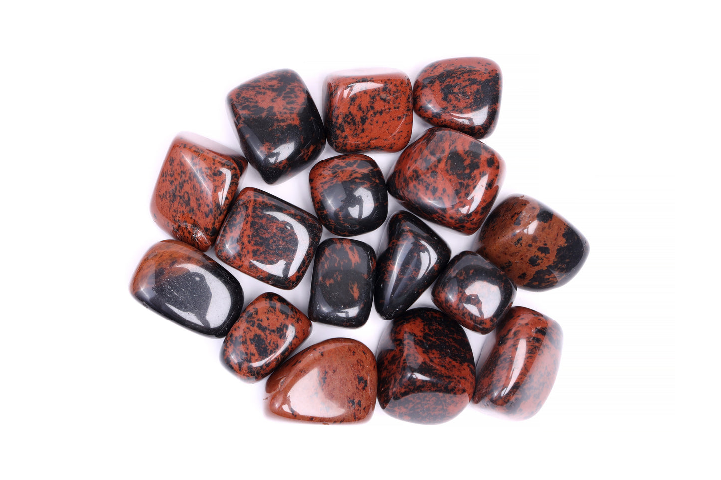 MAHOGANY OBSIDIAN TUMBLED STONES