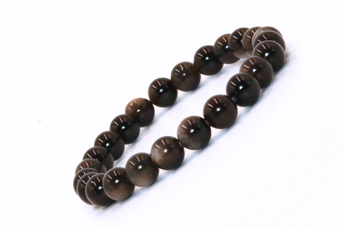 SILVER OBSIDIAN BRACELET