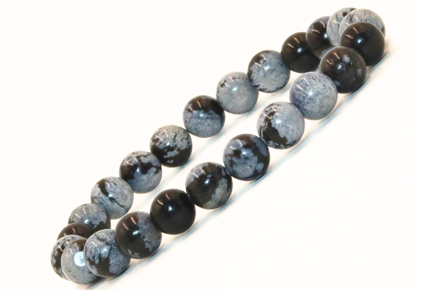 SNOWFLAKE OBSIDIAN BRACELET
