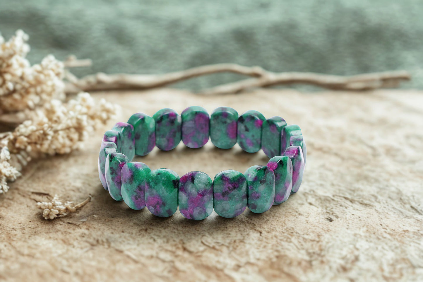 RUBY ZOISITE BRACELET