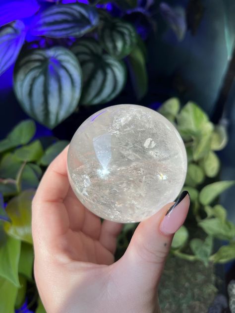 CLEAR QUARTZ CRYSTAL BALL